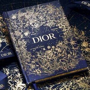 NIB Christian Dior 'La Grande Ourse' Blue and Gold Decorative Journal in Box